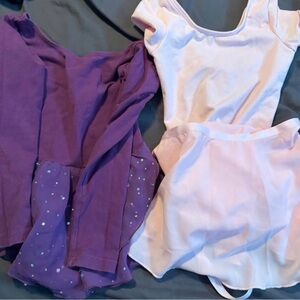 Purple and Pink Dance Leotards 3T